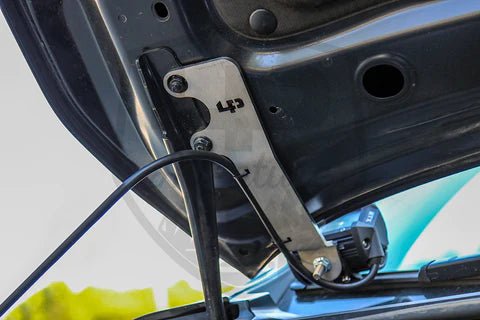 LP Aventure Hood Light Brackets Powder Coated 2022-2024 WRX / 2018-2023 Crosstrek / 2017-2022 Impreza - FLP-CTA-18-HBL-B+OPC - Subimods.com