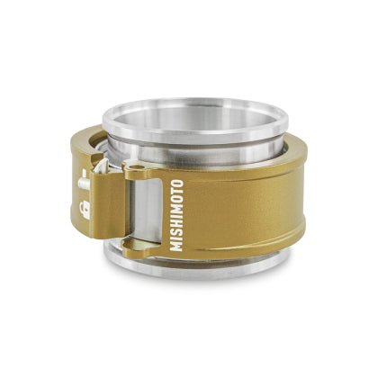 Mishimoto Aluminum Quick Release Clamp 2.5" Gold Finish - MMCLAMP-QD-25GD - Subimods.com