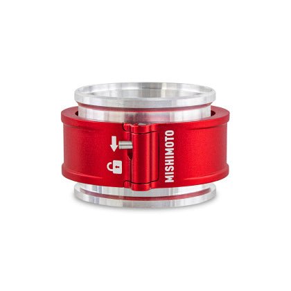 Mishimoto Aluminum Quick Release Clamp 2.5" Red Finish - MMCLAMP-QD-25RD - Subimods.com