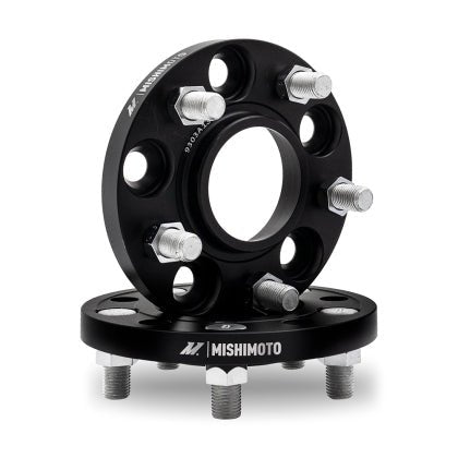 Mishimoto Black Wheel Spacer Pair 15mm / 5x100 - MMWS-008-150BK - Subimods.com