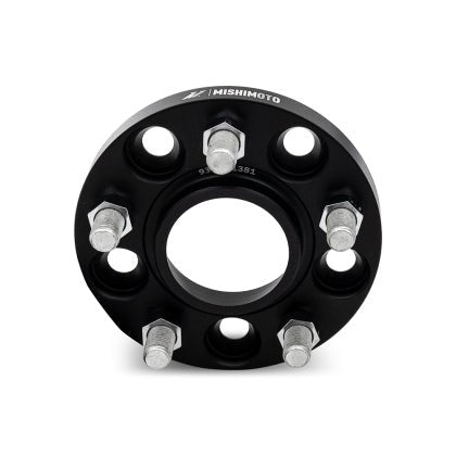 Mishimoto Black Wheel Spacer Pair 15mm / 5x114.3 - MMWS-003-150BK - Subimods.com