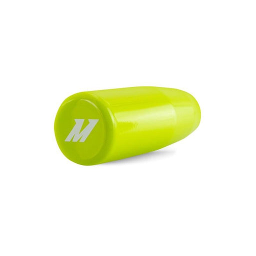 Mishimoto Tallboi Stainless Steel Shift Knob w/ Neon Yellow Finish Most Subaru Models - MMSK-NY1 - Subimods.com