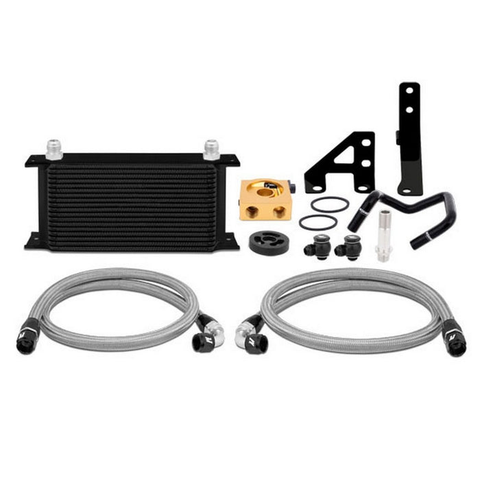 Mishimoto Thermostatic Oil Cooler Kit Black 2015-2021 WRX - MMOC-WRX-15TBK - Subimods.com