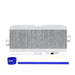 Mishimoto Top Mount Intercooler Silver w/ Blue Hoses 2008-2021 STI - MMTMIC-STI-08SLBL - Subimods.com