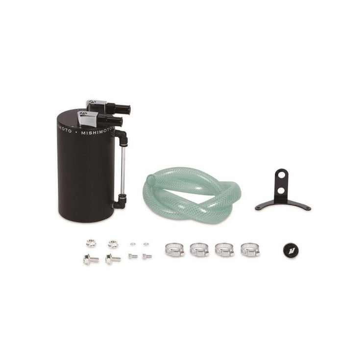 Mishimoto Universal Aluminum Oil Catch Can Large Black - MMOCC-LAWBK - Subimods.com