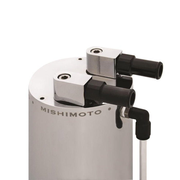 Mishimoto Universal Aluminum Oil Catch Can Large Polished - MMOCC-LA - Subimods.com