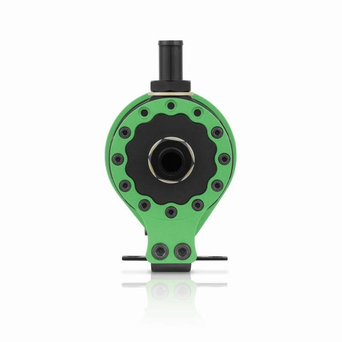 Mishimoto Universal Baffled Oil Catch Can Black w/ Green Insert - MMBCC-UNI-GN - Subimods.com