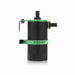 Mishimoto Universal Baffled Oil Catch Can Black w/ Green Insert - MMBCC-UNI-GN - Subimods.com