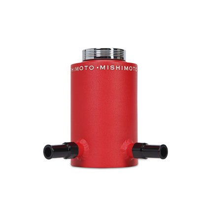 Mishimoto Universal Red Aluminum Power Steering Reservoir Tank - MMRT-PSAWRD - Subimods.com