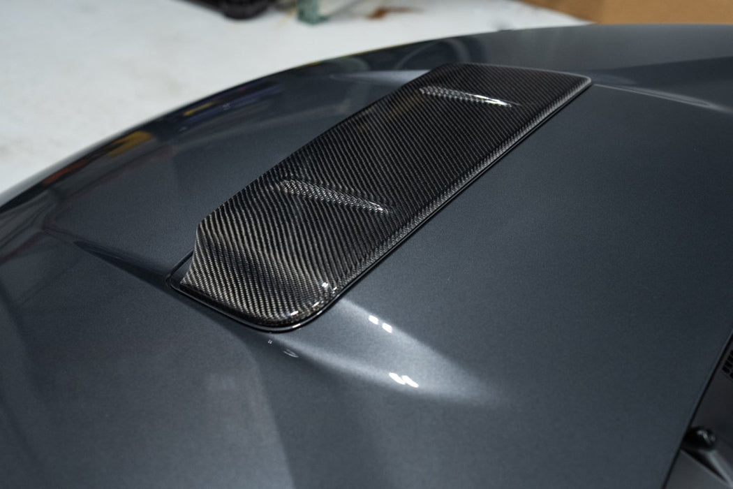 Molded Innovations AGR+ Style Hood Scoop Overlay Carbon Fiber 2022-2024 WRX - MI-9115 - Subimods.com