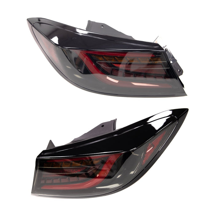 Molded Innovations CS Style Sequential LED Tail Lights Smoke Lens w/ Black Base & Red Bar 2022-2024 BRZ / 2022-2024 GR86 - MI-TO2003-SBRAR - Subimods.com