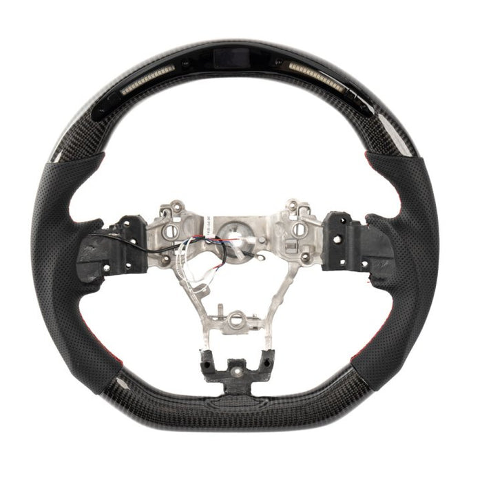 Molded Innovations Original Carbon Fiber Steering Wheel with Digital Pro Display 2015-2021 WRX / 2015-2021 STI - MI15-WHL-L/OC-R-PRO - Subimods.com