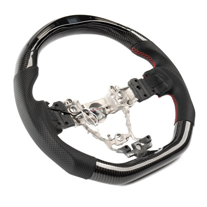 Molded Innovations Original Carbon Fiber Steering Wheel with Digital Pro Display 2015-2021 WRX / 2015-2021 STI - MI15-WHL-L/OC-R-PRO - Subimods.com