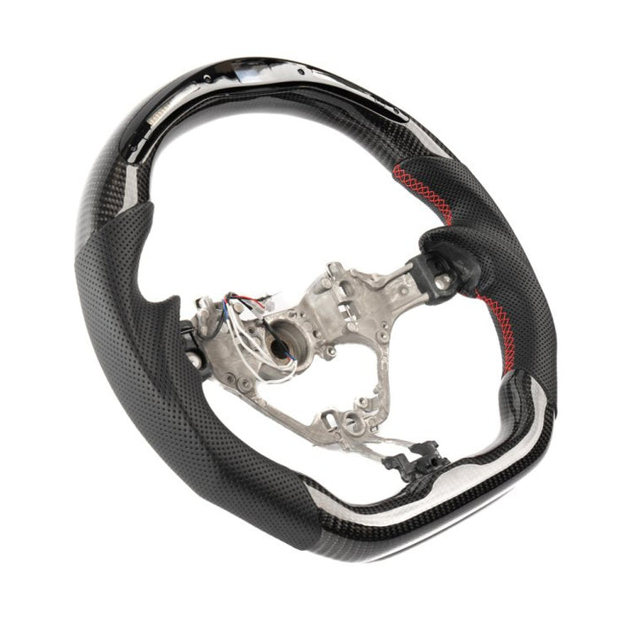 Molded Innovations D-Shaped Carbon Fiber Steering Wheel with Digital Pro Display 2017-2024 BRZ - MIBRZ-WHL-L/OC-R-PRO - Subimods.com
