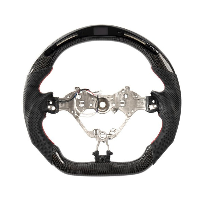 Molded Innovations D-Shaped Carbon Fiber Steering Wheel with Digital Pro Display 2017-2024 BRZ - MIBRZ-WHL-L/OC-R-PRO - Subimods.com
