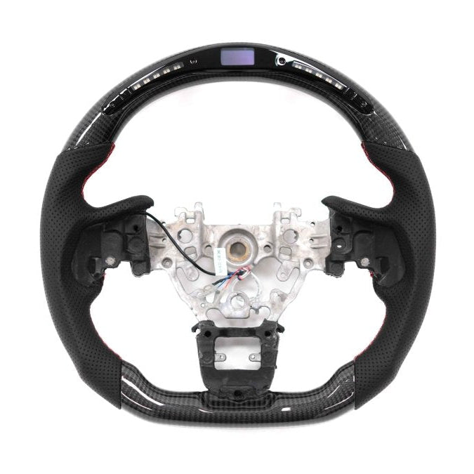 Molded Innovations Original Carbon Fiber Steering Wheel with Digital Pro Display 2022-2024 WRX - MI22-WHL-L/OC-R-PRO - Subimods.com