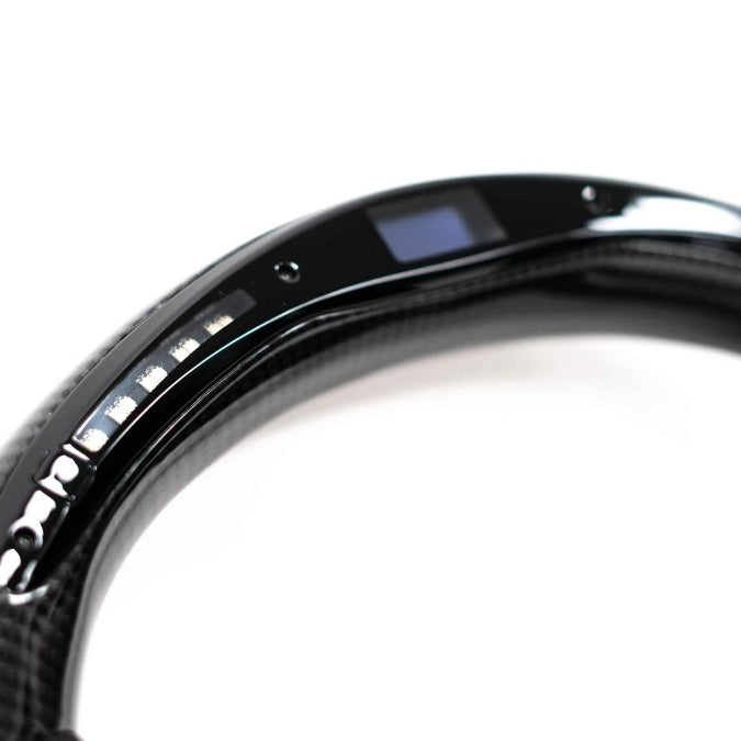 Molded Innovations Original Carbon Fiber Steering Wheel with Digital Pro Display 2022-2024 WRX - MI22-WHL-L/OC-R-PRO - Subimods.com