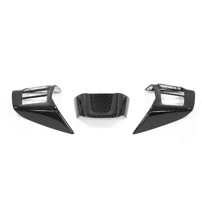 Molded Innovations Dry Carbon Steering Wheel Insert Cover Pack 2022-2024 WRX w/ CVT Transmission - CL-SUBSWC-4 - Subimods.com