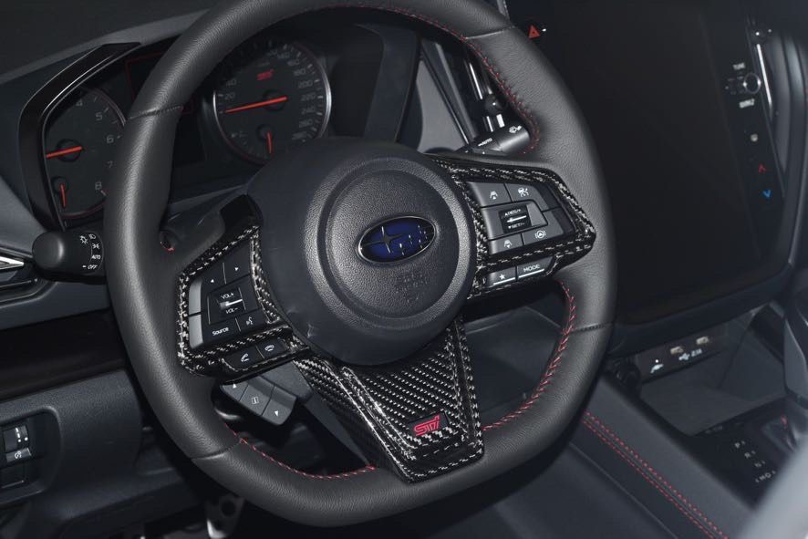 Molded Innovations Dry Carbon Steering Wheel Insert Cover Pack 2022-2024 WRX w/ CVT Transmission - CL-SUBSWC-4 - Subimods.com