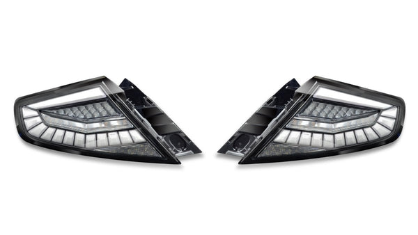 EvoGlow DynamicLume LED Tail Lights Clear Black Base WRX