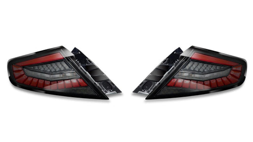 Molded Innovations EvoGlow Series DynamicLume LED Tail Lights Smoke Lens w/ Black Base & Red Bar 2022-2024 WRX - 24SB-WRTL-V1-SB2 - Subimods.com