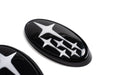 Molded Innovations Front And Rear Subaru Emblem Kit w/ Star Logo 2015-2021 WRX / 2015-2021 STI - MI15-FRSST-O/BK - Subimods.com