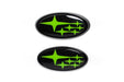 Molded Innovations Front And Rear Subaru Emblem Kit w/ Star Logo 2022-2023 BRZ - MIBRZ22-FRSST-BK/GR - Subimods.com