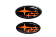Molded Innovations Front And Rear Subaru Emblem Kit w/ Star Logo 2022-2023 BRZ - MIBRZ22-FRSST-BK/O - Subimods.com