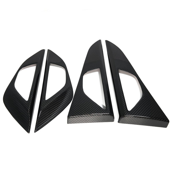 Molded Innovations Gloss Carbon Fiber Door Panel Trim Cover Set 2022-2024 WRX - MI-9134 - Subimods.com