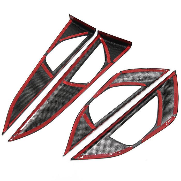 Molded Innovations Gloss Carbon Fiber Door Panel Trim Cover Set 2022-2024 WRX - MI-9134 - Subimods.com