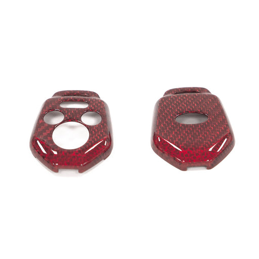 Molded Innovations Gloss Carbon Fiber Key Cover Red Most Subaru Models - MI-9126 - Subimods.com