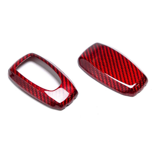 Molded Innovations Gloss Carbon Fiber Key Fob Cover Red Most Subaru Models - MI-9105 - Subimods.com