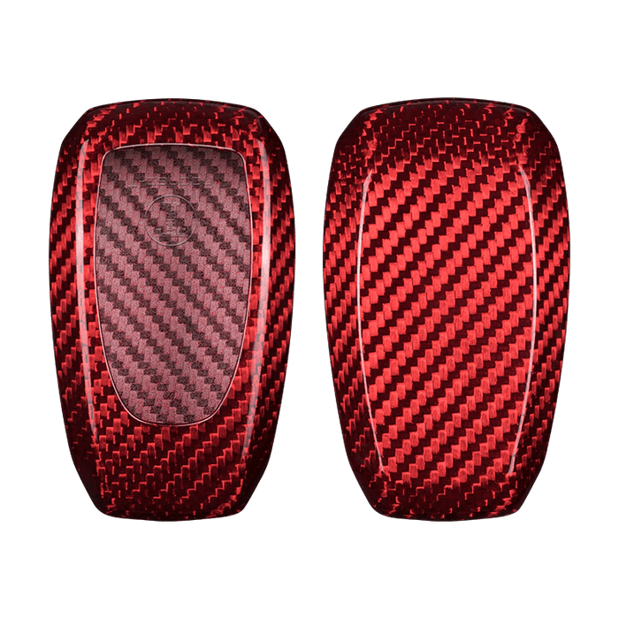 Molded Innovations Gloss Carbon Fiber Key Fob Cover Red Most Subaru Models - MI-9105 - Subimods.com