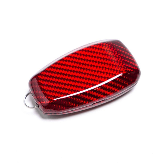 Molded Innovations Gloss Carbon Fiber Key Fob Cover Red Most Subaru Models - MI-9105 - Subimods.com
