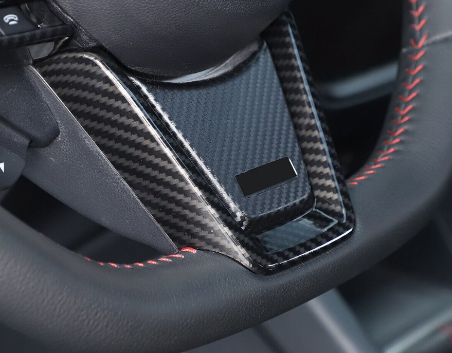 Molded Innovations Gloss Carbon Fiber Steering Wheel Outer Trim Cover 2022-2024 WRX - MI-9147 - Subimods.com