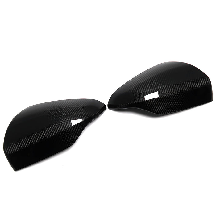 Molded Innovations Gloss Carbon Fiber Upper Mirror Covers 2022-2024 WRX - MI-9108 - Subimods.com