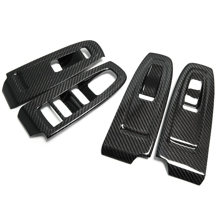 Molded Innovations Gloss Carbon Fiber Window Switch Trim Cover Set 2022-2024 WRX - MI-9132 - Subimods.com