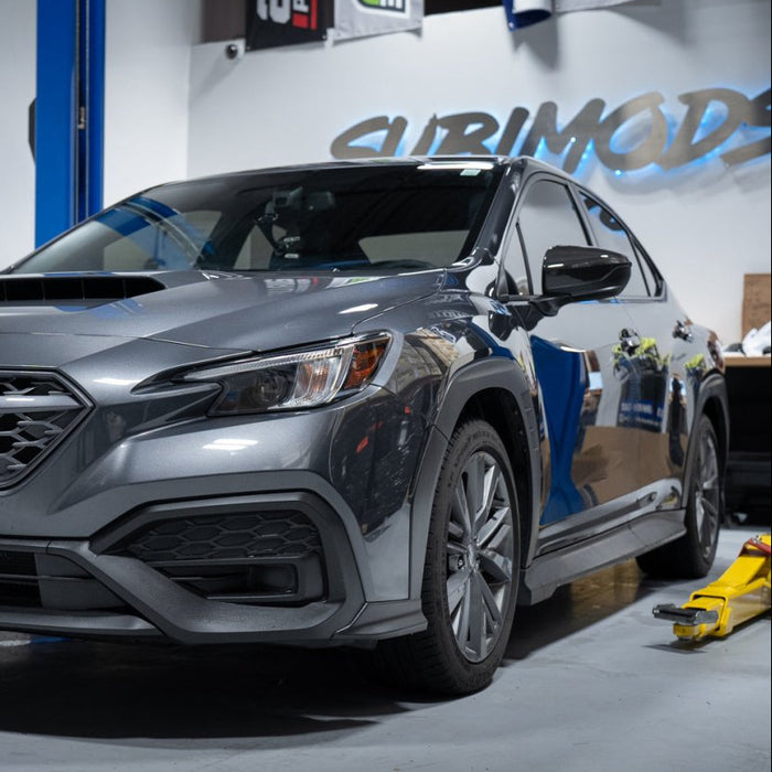Molded Innovations Gloss Carbon Fiber Upper Mirror Covers 2022-2024 WRX - MI-9108 - Subimods.com