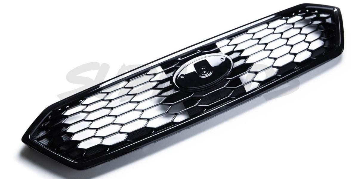 Molded Innovations JDM Style Gloss Black Front Grill for WRX