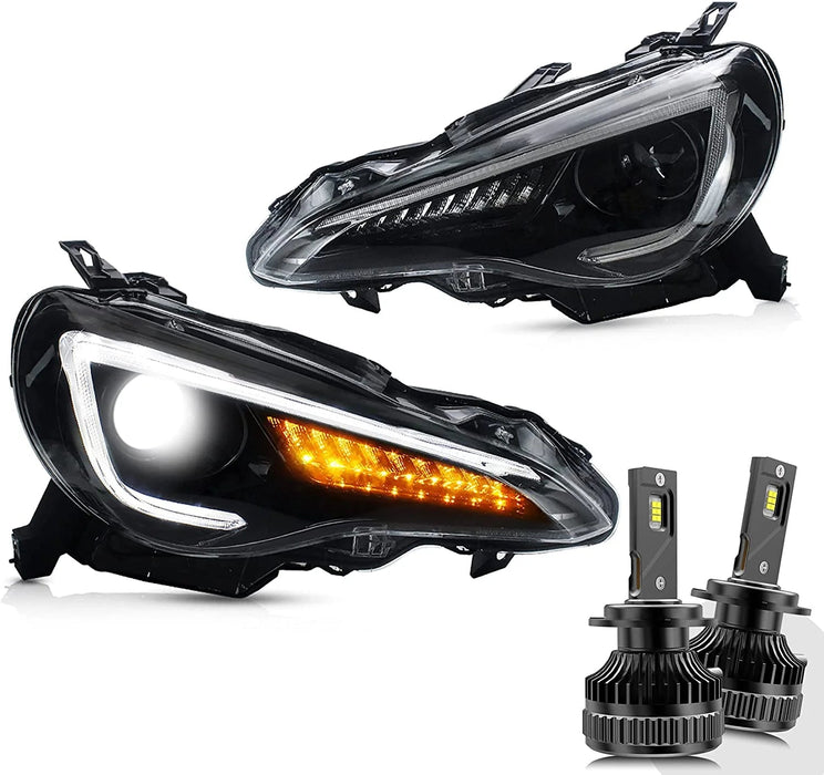 Molded Innovations Odyssey Series Sequential Dual Beam Projector Headlights w/ Bulbs 2013-2021 BRZ / - MI-0297-LED - Subimods.com