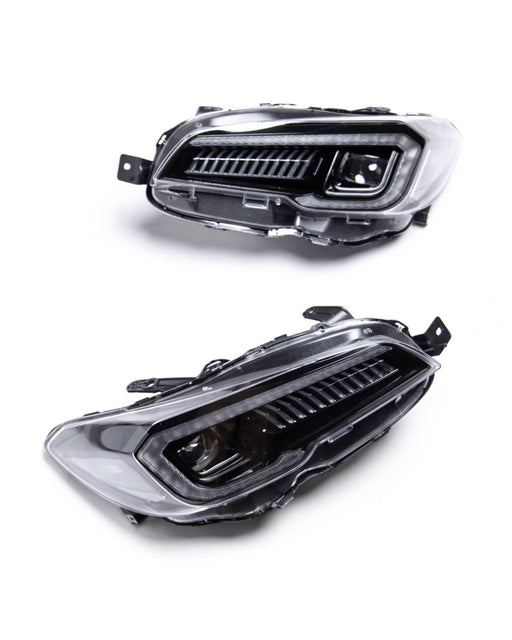 Molded Innovations Odyssey Series Sequential LED Headlights w/ Clear Reflector 2015-2017 WRX / 2015-2017 STI / 2018-2021 WRX Base & Premium - MI-0323A-CLEAR - Subimods.com