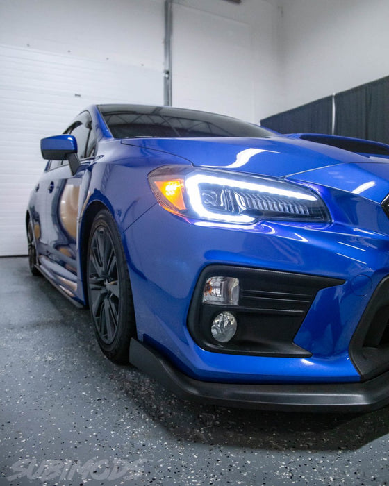 Molded Innovations Odyssey Series Sequential LED Headlights w/ Amber Reflector 2015-2017 WRX / 2015-2017 STI / 2018-2021 WRX Base & Premium - MI-0323A - Subimods.com