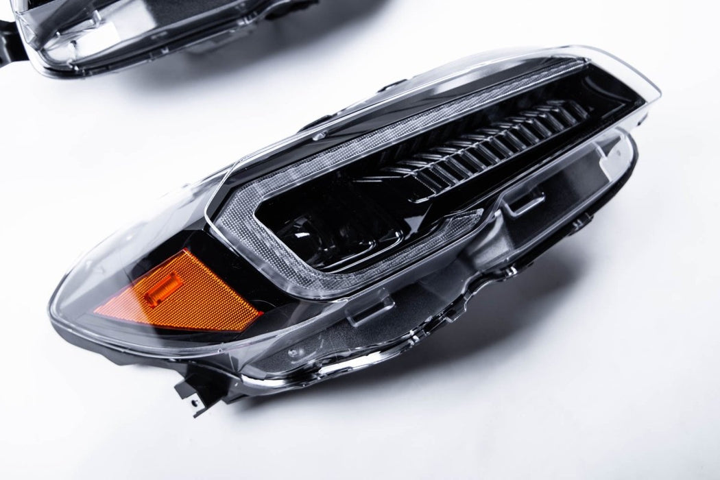 Molded Innovations Odyssey Series Sequential LED Headlights w/ Amber Reflector 2015-2017 WRX / 2015-2017 STI / 2018-2021 WRX Base & Premium - MI-0323A - Subimods.com