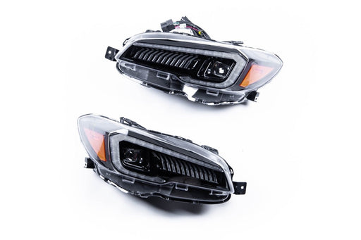 Molded Innovations Odyssey Series Sequential LED Headlights w/ Amber Reflector 2015-2017 WRX / 2015-2017 STI / 2018-2021 WRX Base & Premium - MI-0323A - Subimods.com