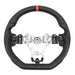 Molded Innovations OEM Plus Style Perforated Leather Steering Wheel w/ Red Stitching and Red Stripe 2015-2021 WRX / 2015-2021 STI - MI15-WHL-L/RD-R - Subimods.com