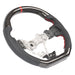 Molded Innovations Original Carbon Fiber Steering Wheel w/ Perforated Leather Grip, Red Stripe and Red Stitching 2015-2021 WRX / 2015-2021 STI - MI15-WHL-L/OC-R-R - Subimods.com