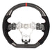 Molded Innovations Original Carbon Fiber Steering Wheel w/ Suede Grip, Red Stripe and Red Stitching 2015-2021 WRX / 2015-2021 STI - MI15-WHL-A/OC-R-R - Subimods.com