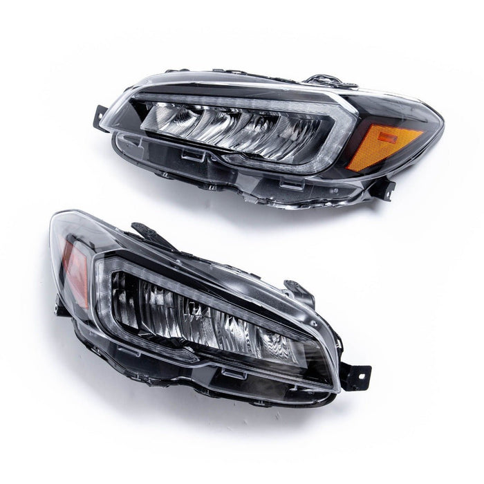 Molded Innovations Paragon Series Sequential LED Headlights w/ Amber Reflector 2015-2017 WRX / 2015-2017 STI / 2018-2021 WRX Base & Premium - MI-0323 - Subimods.com