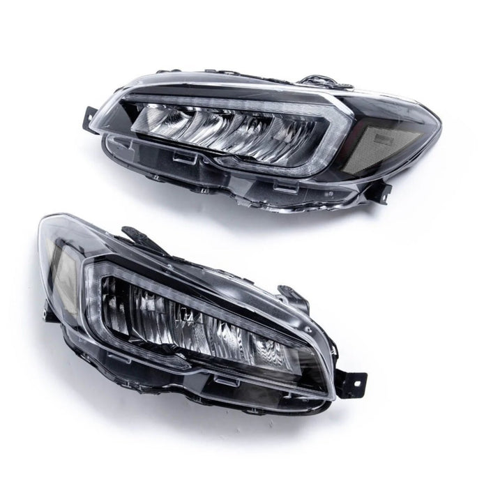 Molded Innovations Paragon Series Sequential LED Headlights w/ Clear Reflector 2015-2017 WRX / 2015-2017 STI / 2018-2021 WRX Base & Premium - MI-0323-CLEAR - Subimods.com