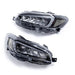 Molded Innovations Paragon Series Sequential LED Headlights w/ Clear Reflector 2015-2017 WRX / 2015-2017 STI / 2018-2021 WRX Base & Premium - MI-0323-CLEAR - Subimods.com